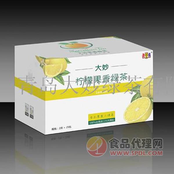 大妙柠檬果香绿茶2gx25包