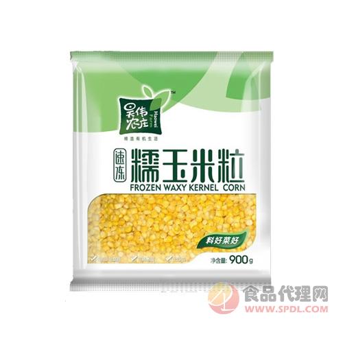 昊伟农庄速冻糯玉米粒900g