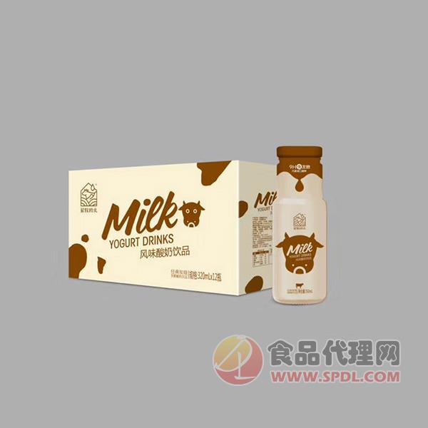 华奇顿风味酸奶饮品320mlx12瓶