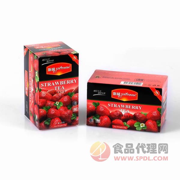 斯唛草莓味红茶盒装