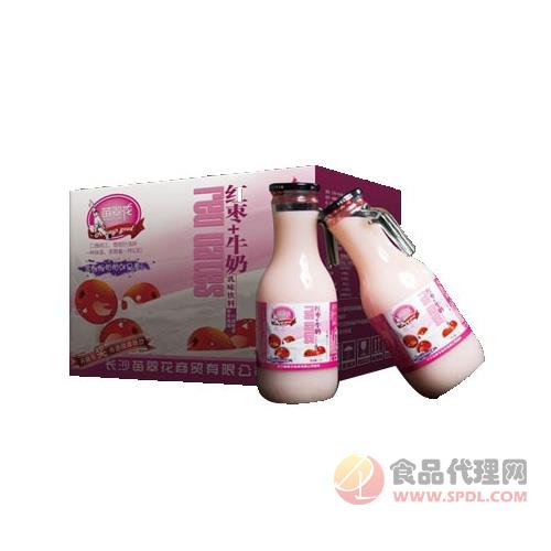 苗翠花红枣牛奶乳味饮料1.5Lx6瓶