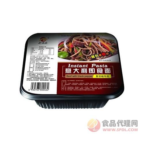 今满圆意大利即食面黑胡椒牛肉味盒装