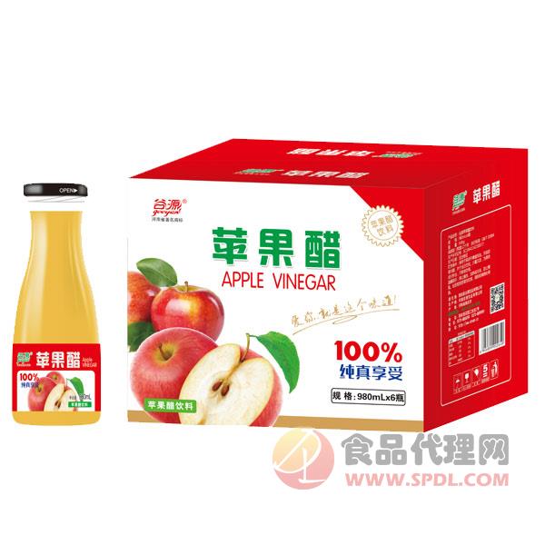 谷源苹果醋饮料980mlx6瓶