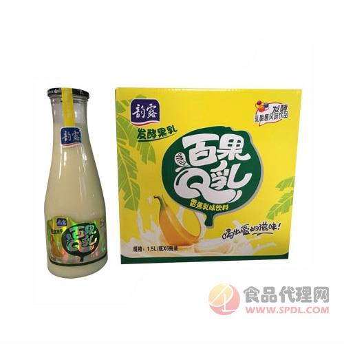 韵露百果Q乳香蕉乳味饮料1.5L