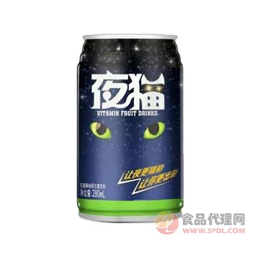 夜猫果味维生素饮料280ml
