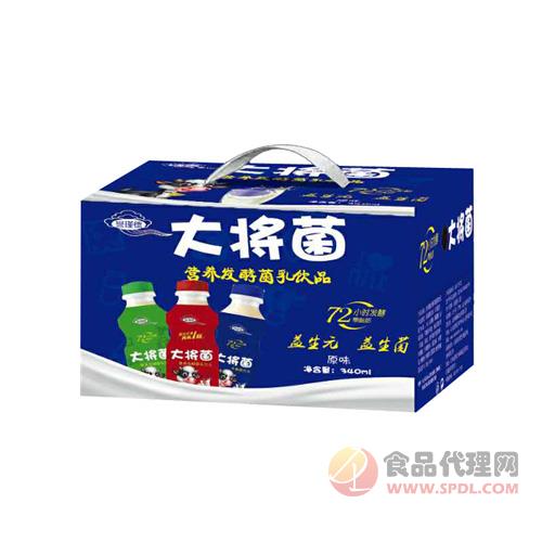 禅德大将菌乳酸菌饮品原味340ml