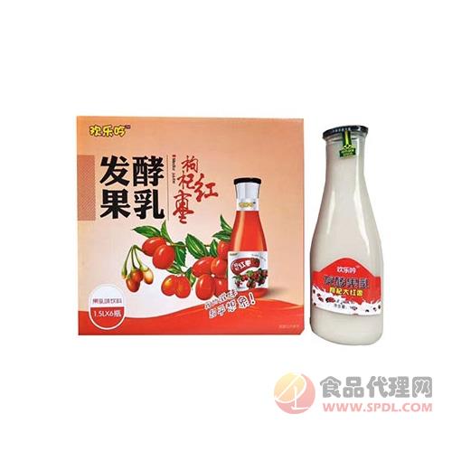 汉丰源欢乐吟发酵果乳枸杞红枣汁1.5L