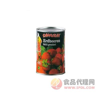 金维草莓罐头425g