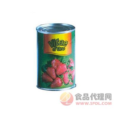 金维草莓罐头罐装