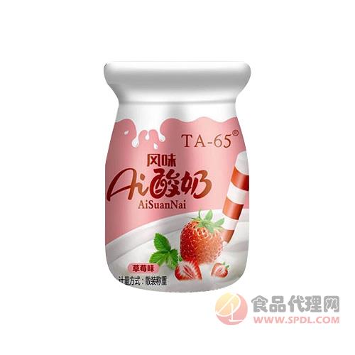 TA-65风味酸奶草莓味瓶装