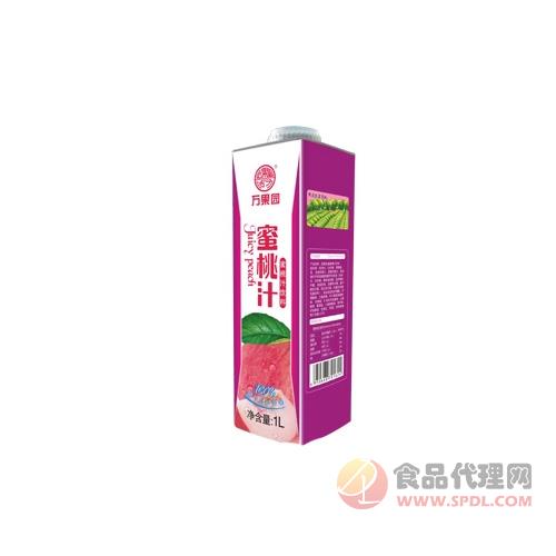 万果园蜜桃汁饮料1L