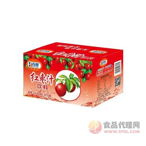 百迎红枣汁600ml