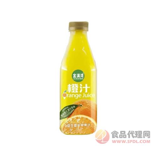 金满湾橙汁益生菌发酵果汁1.25L