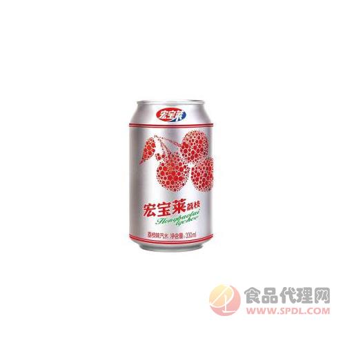 宏宝莱荔枝味汽水330ml