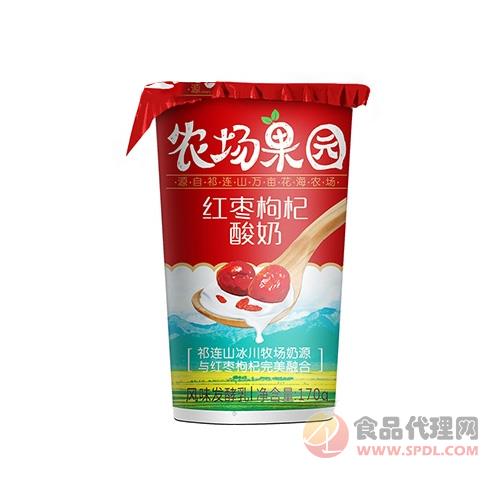 祁牧农场果园酸奶红枣枸杞味170g