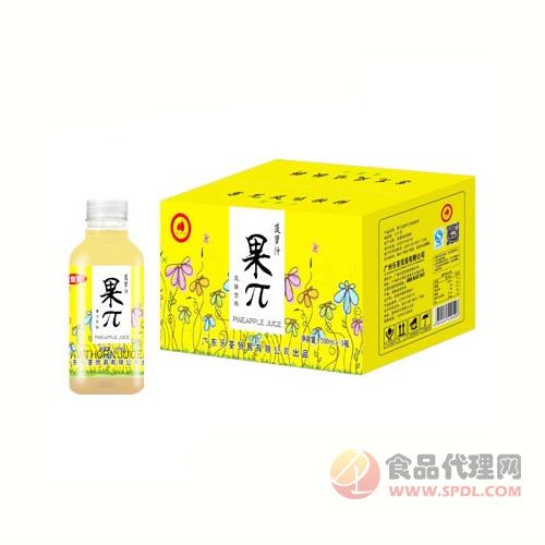 乐荃果π菠萝汁风味饮料500mlX15瓶