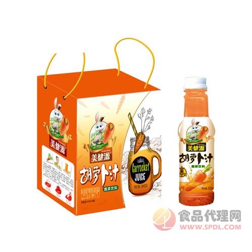 美健源胡萝卜汁饮品500mlx6瓶