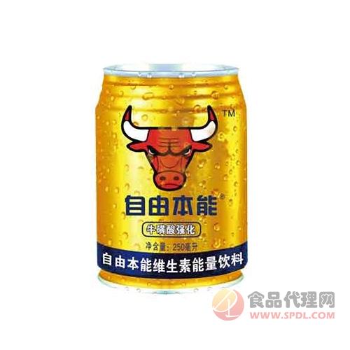 自有本能牛磺酸强化维生素能量饮料250ml