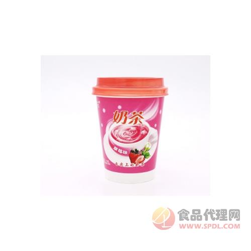 魏武草莓味奶茶杯装