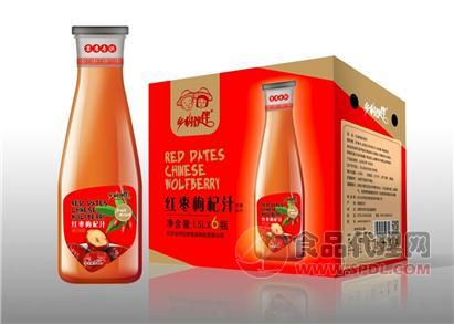 乡村伙伴红枣枸杞汁1.5Lx6瓶