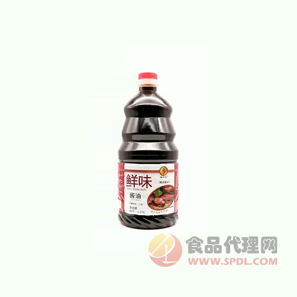 俊利王鲜味酱油1.25L