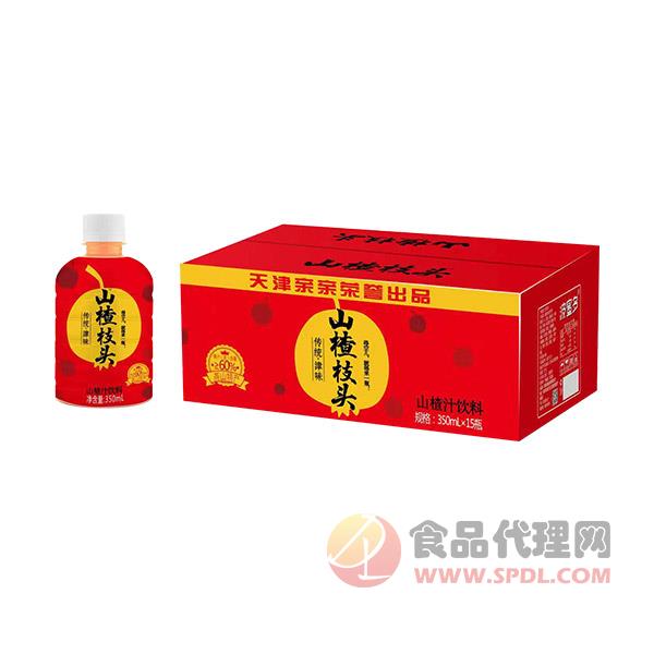 波蜜多山楂枝头红枣汁饮料350mlx15瓶
