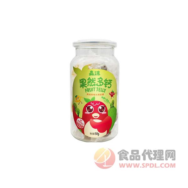 森沫果然多钙黄桃草莓水果软糖150g