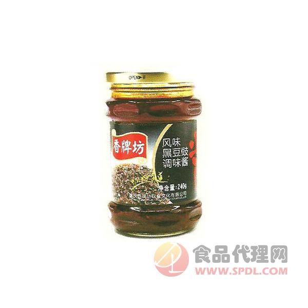 香牌坊风味黑豆豉调味酱240g