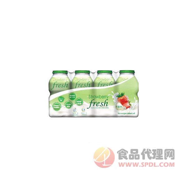 纯样乳酸菌饮品草莓味100mlx4瓶