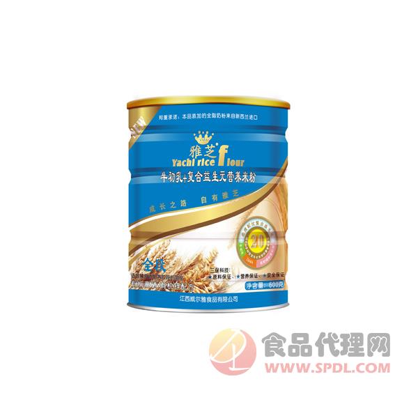雅芝牛初乳+复合益生元营养米粉600g