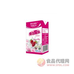 佳源源之果乳草莓味乳味飲品250ml瓶裝