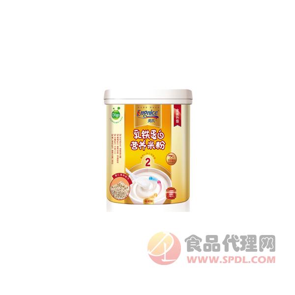 英氏乳铁蛋白营养米粉2段罐装
