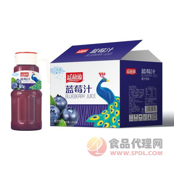 益和源蓝莓汁饮料1.5Lx6瓶