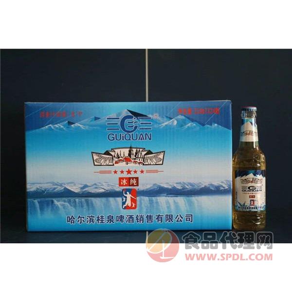 桂泉冰纯啤酒318mlx24