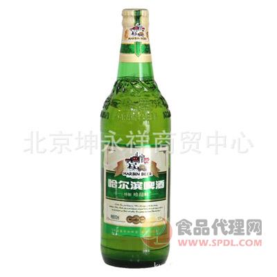 坤永祥哈尔滨啤酒绿瓶