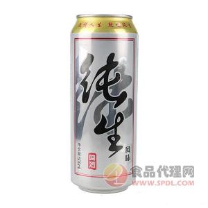 云台山纯生风味啤酒500ml