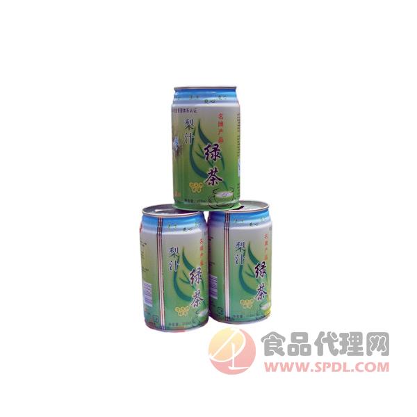 杨氏梨汁绿茶饮料罐装
