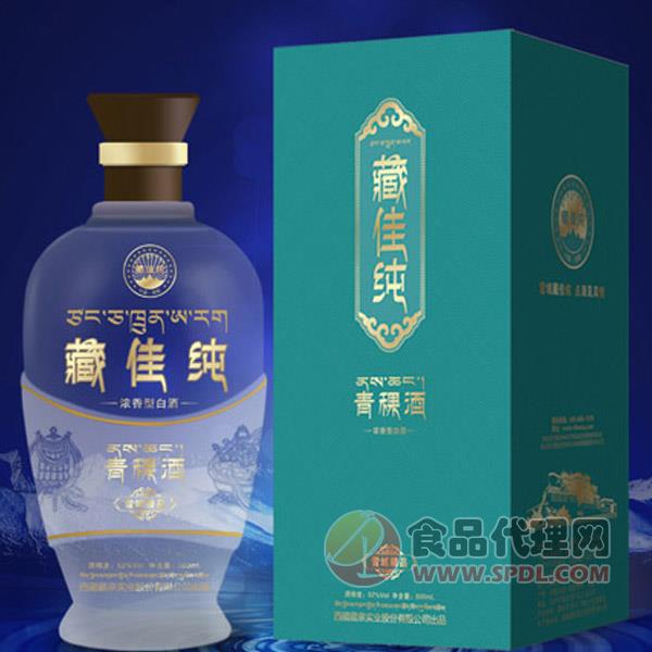 藏佳纯青稞酒（雪域精品）52度500ml