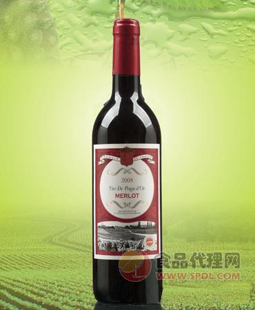 梅洛干红葡萄酒瓶装