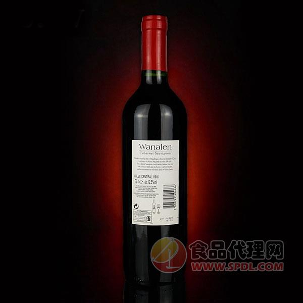 瓦纳伦赤霞珠葡萄酒（背标）750ml
