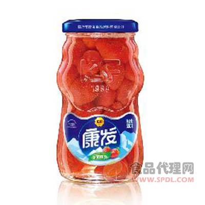 康发草莓罐头550克