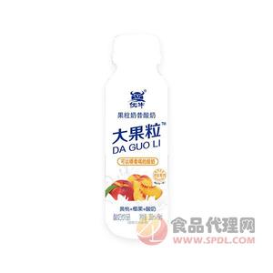 優(yōu)牛益生菌大果粒酸奶飲品黃桃椰果果粒310ml