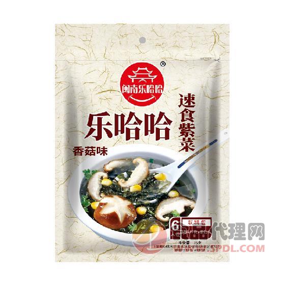 乐哈哈速食紫菜香菇味75g