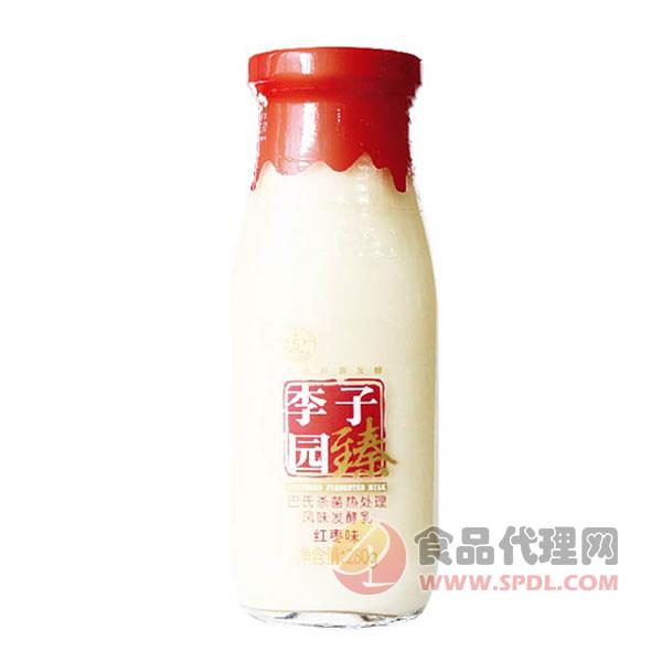 巴氏杀菌热处理风味发酵乳（红枣味）