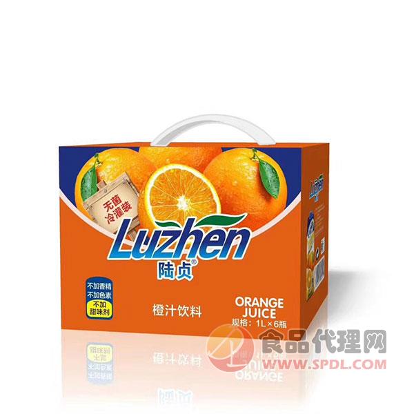 陆贞橙汁饮料1Lx6瓶