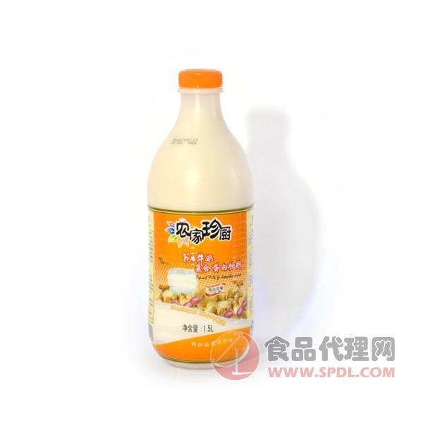 农家珍厨花生牛奶（黄标）复合蛋白饮料1.5L