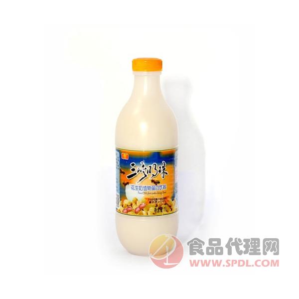 三峡明珠花生牛奶复合蛋白饮料1L