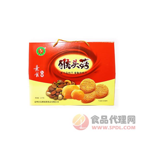 广康猴头菇素食饼干1.2kg