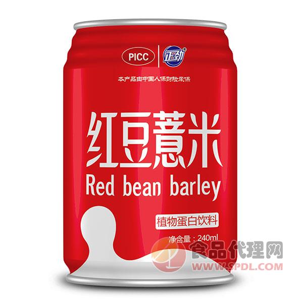 正劲红豆薏米植物蛋白饮料240ml