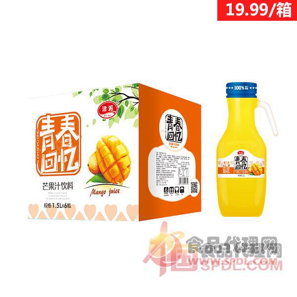 津派芒果汁1.5L